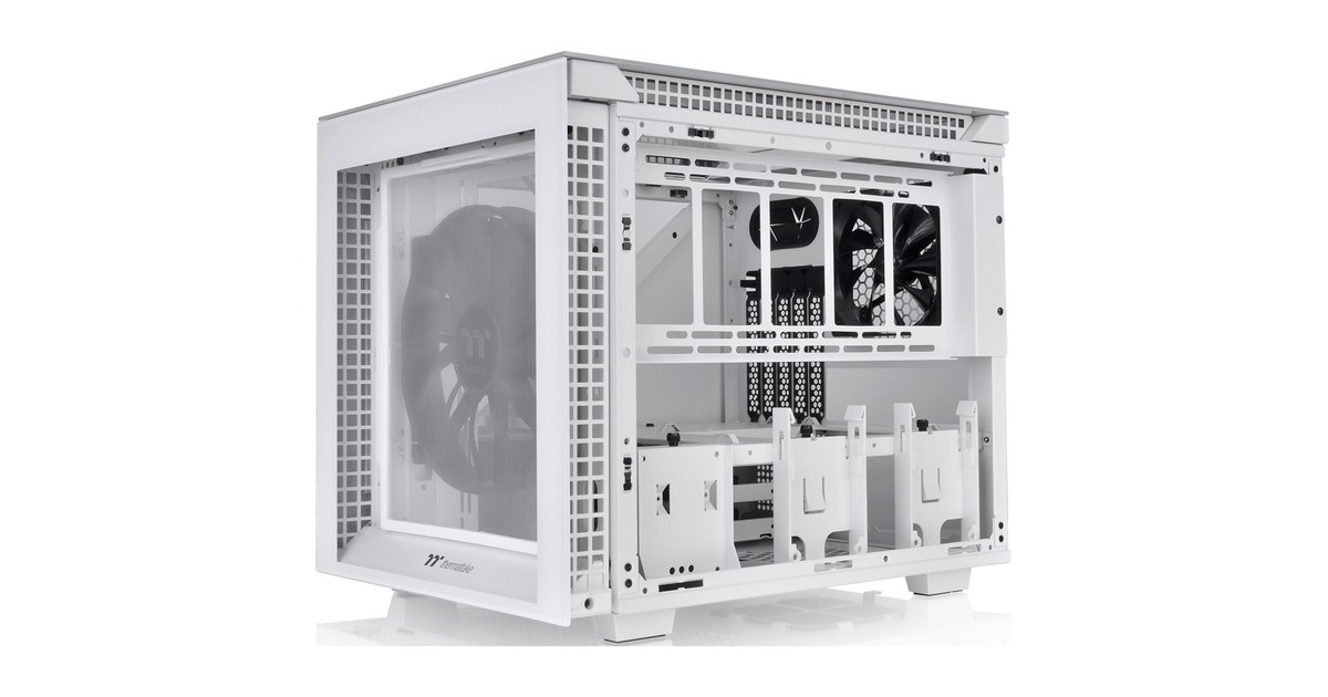 Thermaltake Divider 200 TG Snow Micro, Tower-Gehäuse(weiß, Tempered Glass, Outlet)