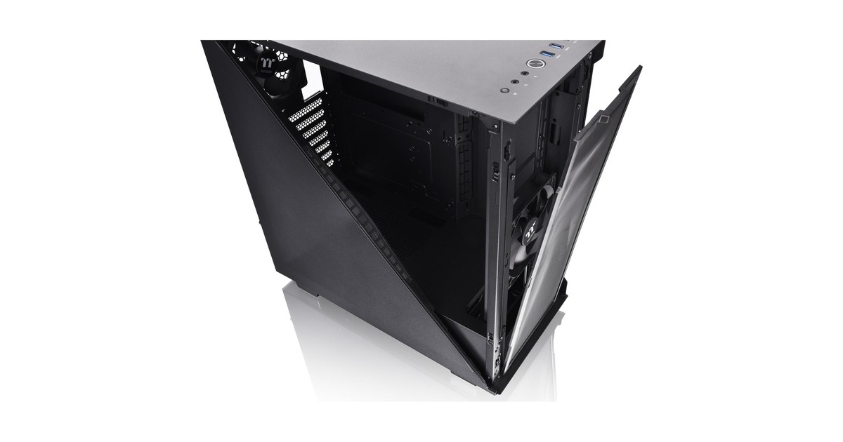 Thermaltake Divider 300 TG Air, Tower-Gehäuse(schwarz, Tempered Glass)