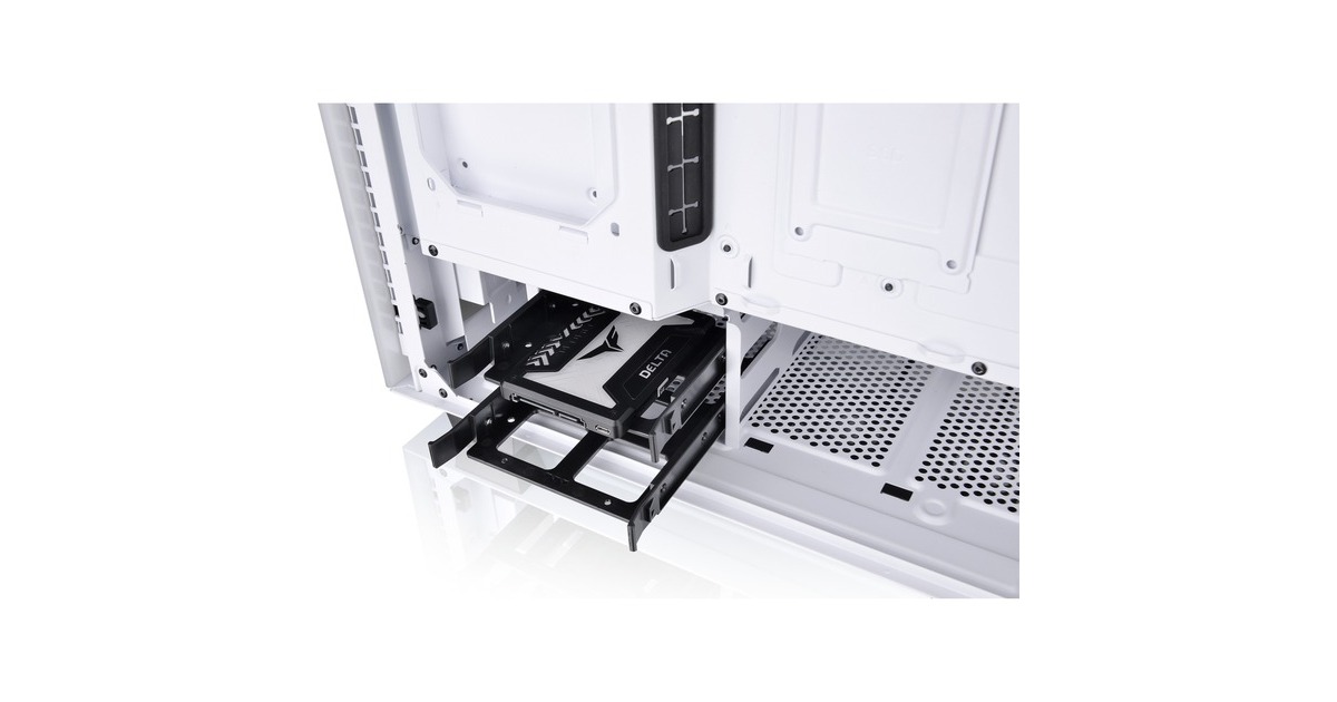 Thermaltake Divider 300 TG Snow ARGB, Tower-Gehäuse(weiß, Tempered Glass)