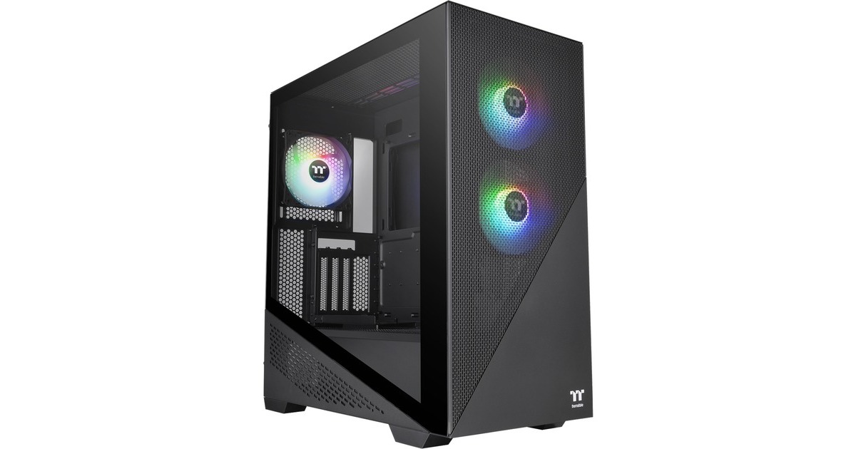 Thermaltake Divider 370 TG ARGB, Tower-Gehäuse(schwarz, Tempered Glass)
