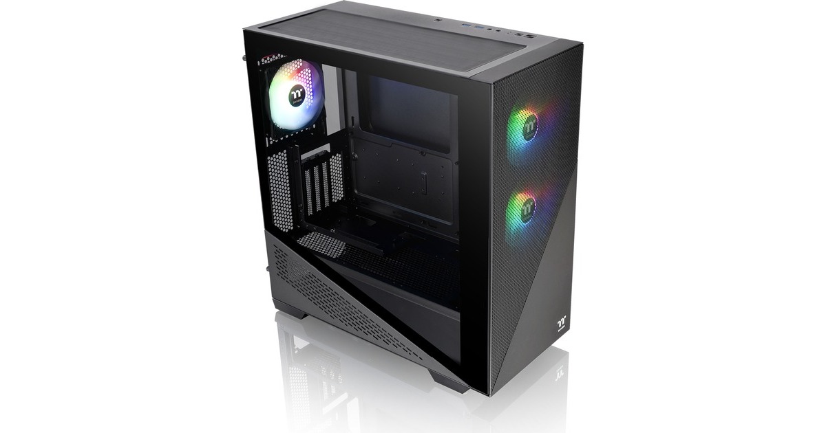 Thermaltake Divider 370 TG ARGB, Tower-Gehäuse(schwarz, Tempered Glass)