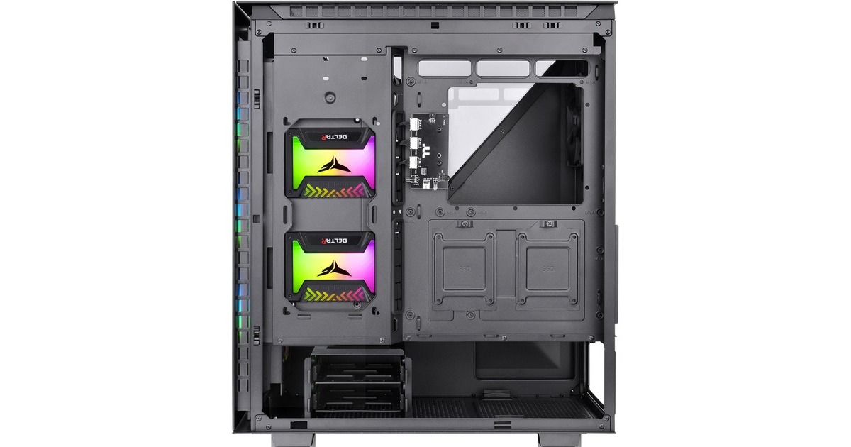 Thermaltake Divider 500 TG ARGB, Tower-Gehäuse(schwarz, Tempered Glass)