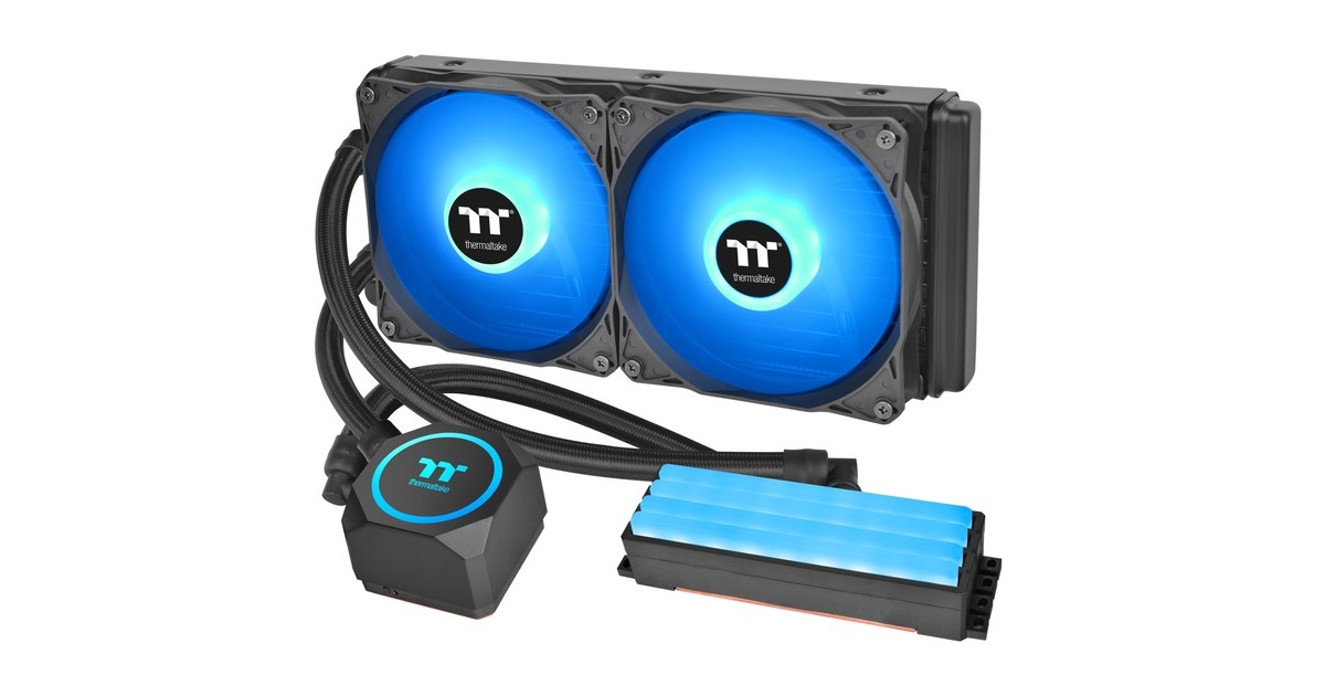 Thermaltake Floe RC240 CPU & Memory AIO Liquid Cooler 240mm, Wasserkühlung(schwarz)