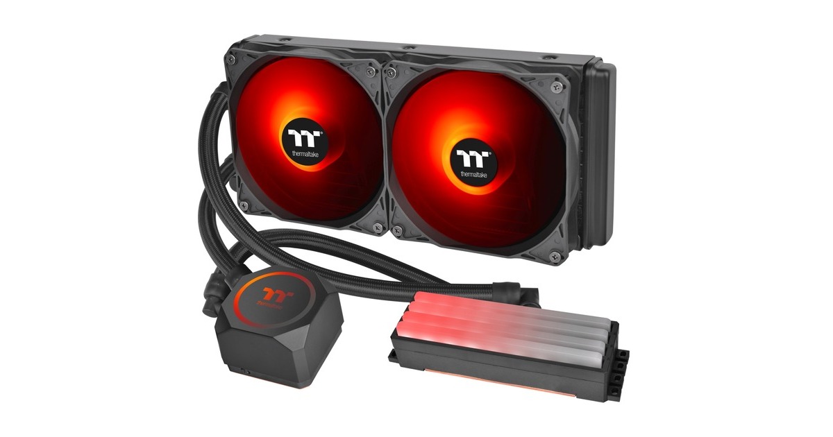 Thermaltake Floe RC240 CPU & Memory AIO Liquid Cooler 240mm, Wasserkühlung(schwarz)