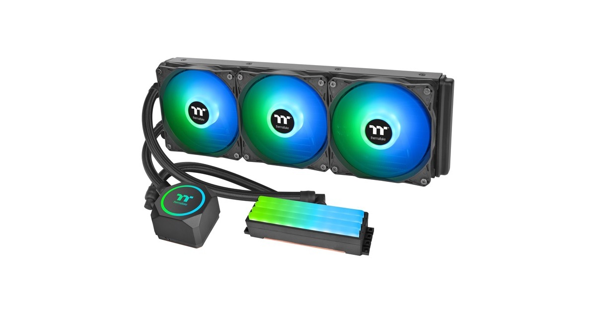 Thermaltake Floe RC360 CPU & Memory AIO Liquid Cooler 360mm, Wasserkühlung(schwarz)
