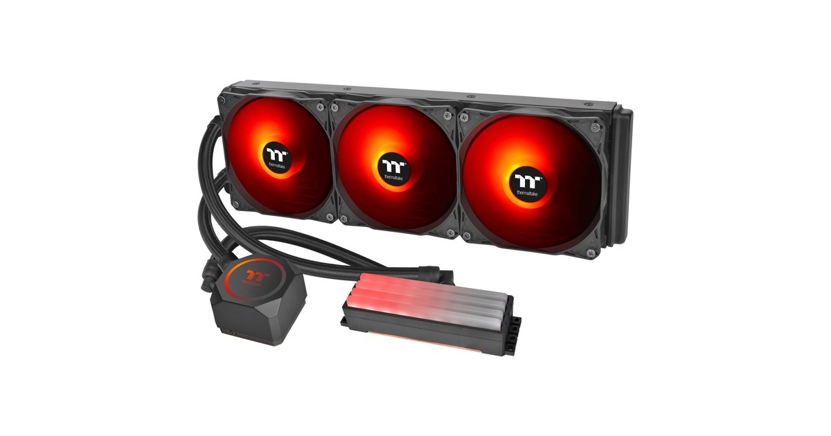 Thermaltake Floe RC360 CPU & Memory AIO Liquid Cooler 360mm, Wasserkühlung(schwarz)