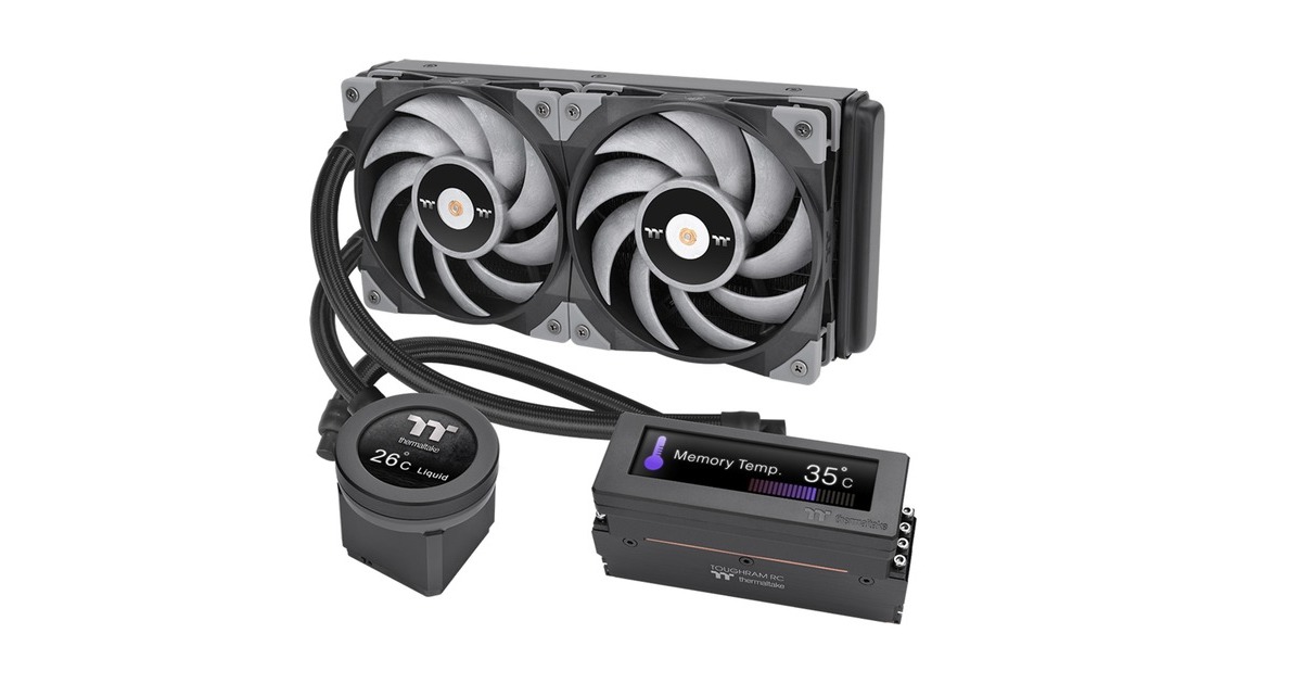 Thermaltake Floe RC Ultra 240 CPU & Memory AIO Liquid Cooler 240mm, Wasserkühlung