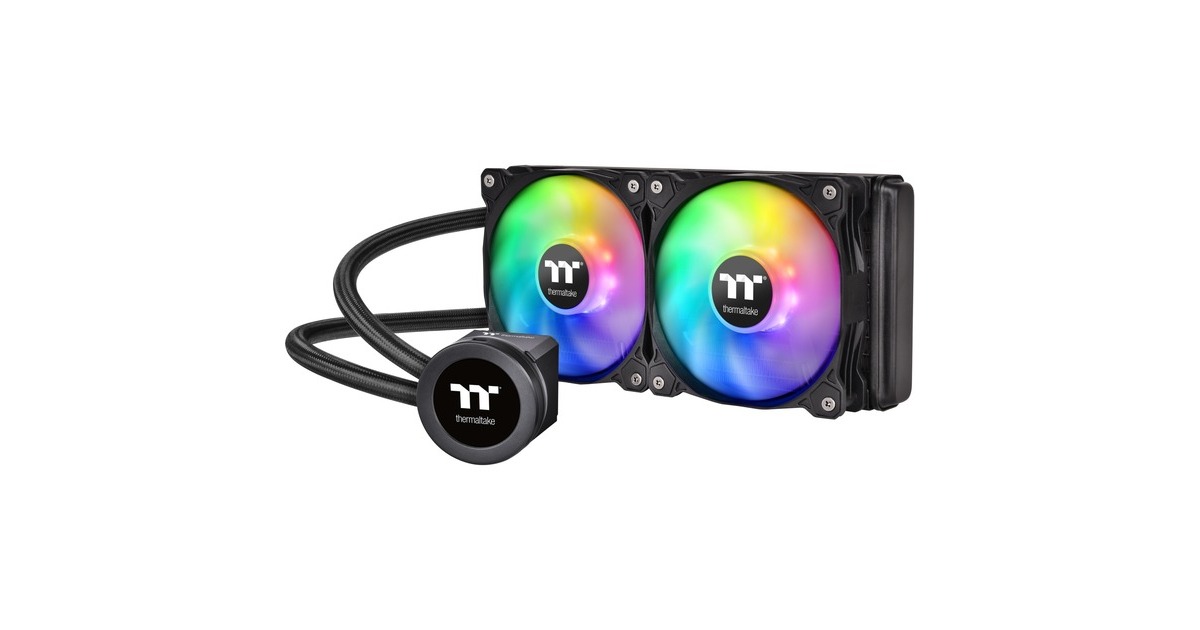 Thermaltake Floe Ultra 240 RGB CPU AIO Liquid Cooler 240mm, CPU-Kühler(schwarz)