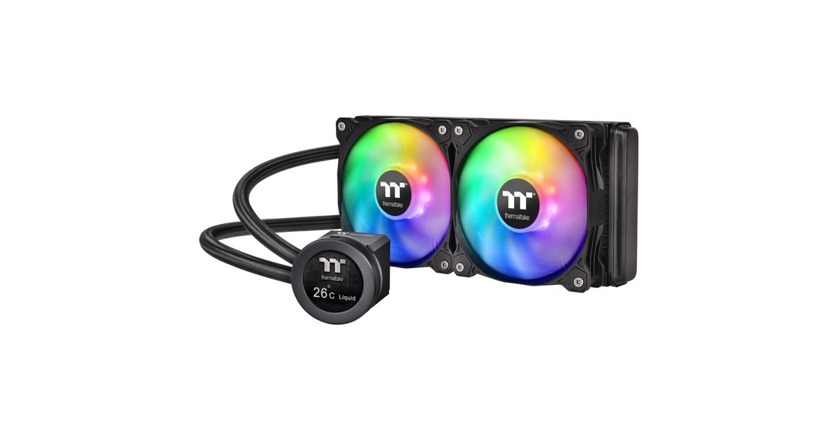 Thermaltake Floe Ultra 240 RGB CPU AIO Liquid Cooler 240mm, CPU-Kühler(schwarz)