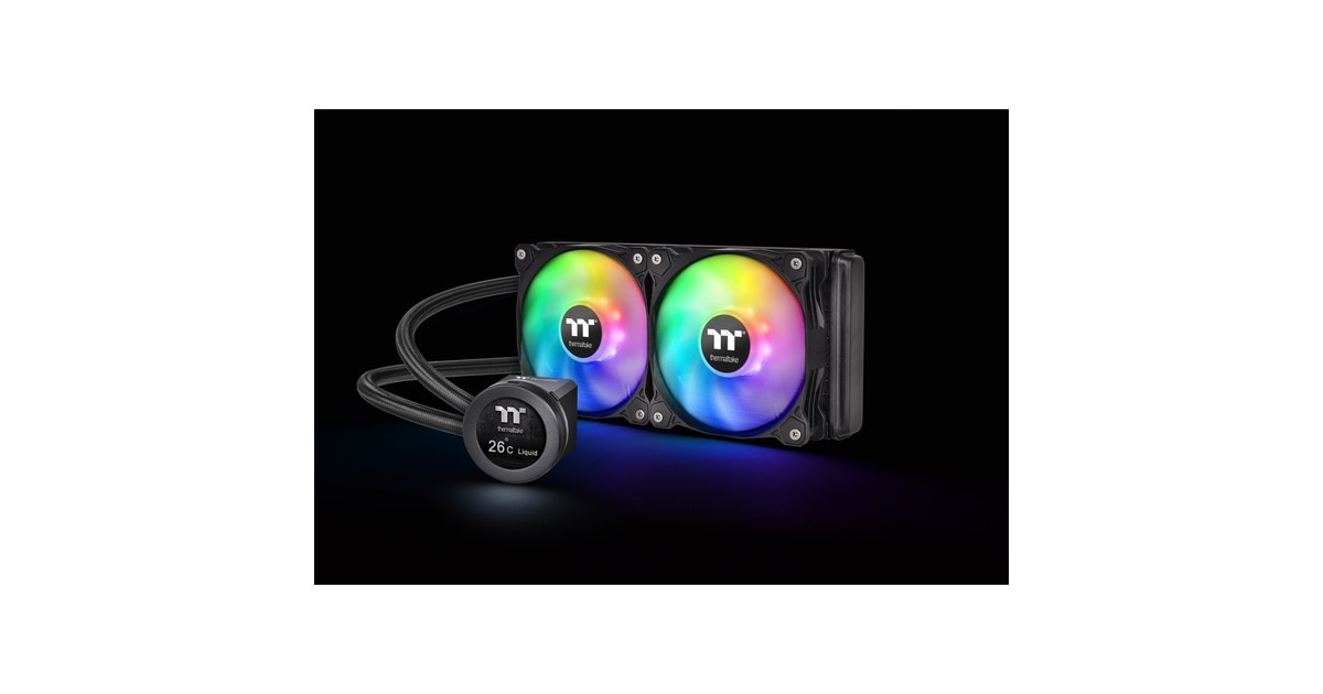 Thermaltake Floe Ultra 240 RGB CPU AIO Liquid Cooler 240mm, CPU-Kühler(schwarz)