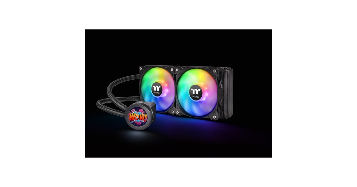Thermaltake Floe Ultra 240 RGB CPU AIO Liquid Cooler 240mm, CPU-Kühler(schwarz)