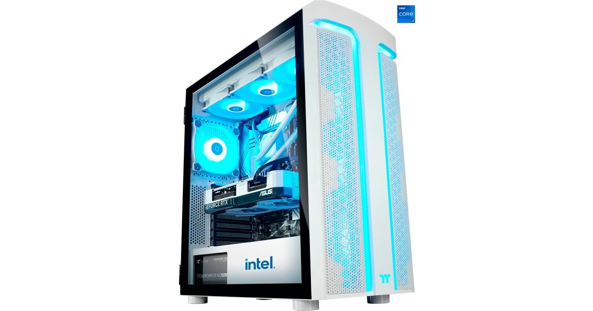 Thermaltake Intel® Edition Gaming-PC(weiß/transparent, Windows 11 Home 64-Bit)