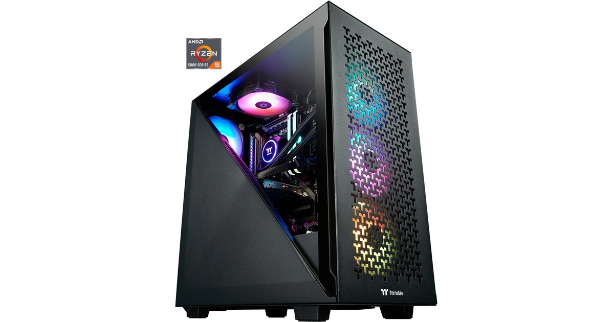 Thermaltake Kallisto Black, Gaming-PC(schwarz/transparent, Windows 11 Home 64-Bit)
