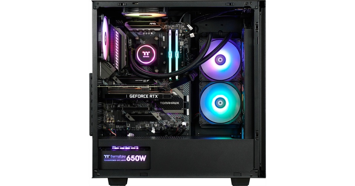 Thermaltake Kallisto Black, Gaming-PC(schwarz/transparent, Windows 11 Home 64-Bit)