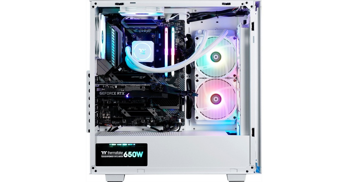 Thermaltake Kallisto White, Gaming-PC(weiß/transparent, Windows 11 Home 64-Bit)
