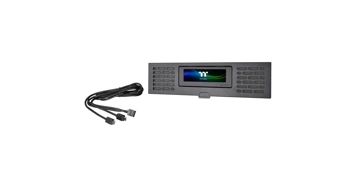 Thermaltake LCD Panel Kit Black The Tower 200, Display(schwarz)