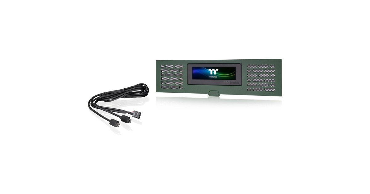 Thermaltake LCD Panel Kit The Tower 200 , Display(dunkelgrün)