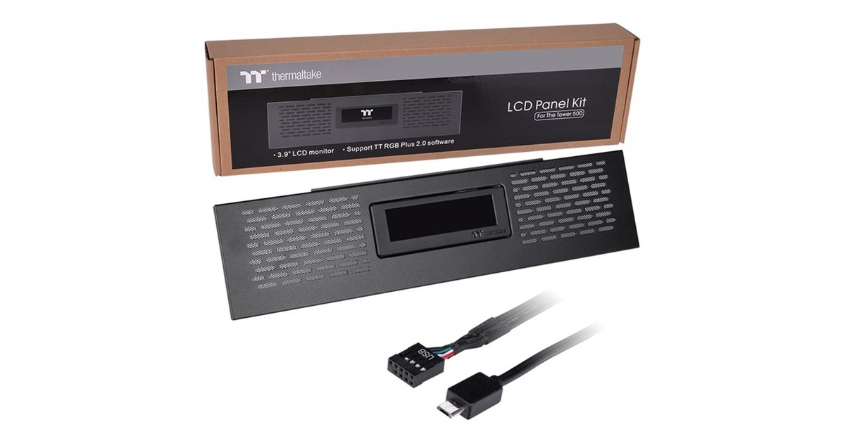 Thermaltake LCD-Panel-Kit für The Tower 500, Display(schwarz)