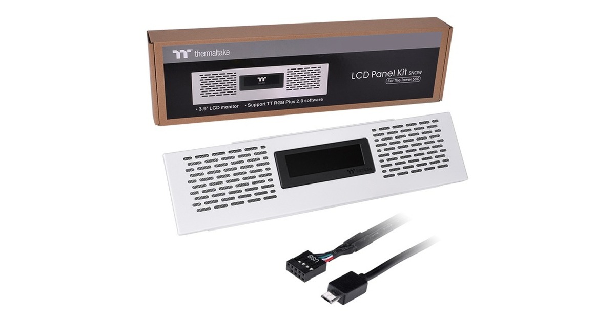 Thermaltake LCD-Panel-Kit für The Tower 500, Display(weiß)