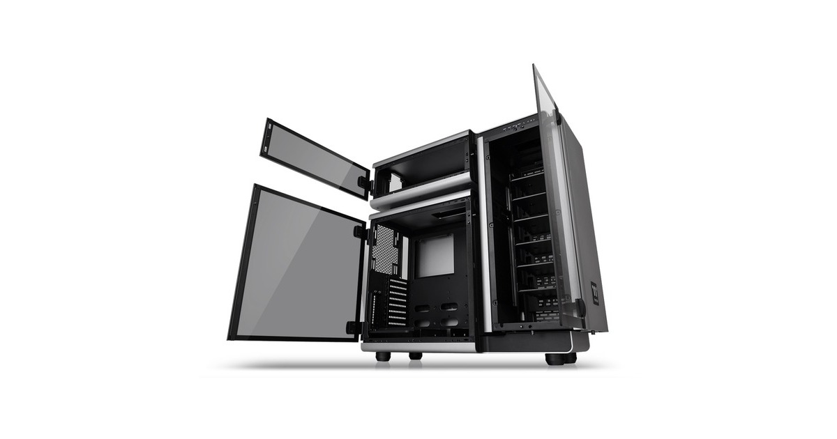 Thermaltake Level 20 Tempered Glass Edition, Big-Tower-Gehäuse(grau/schwarz)