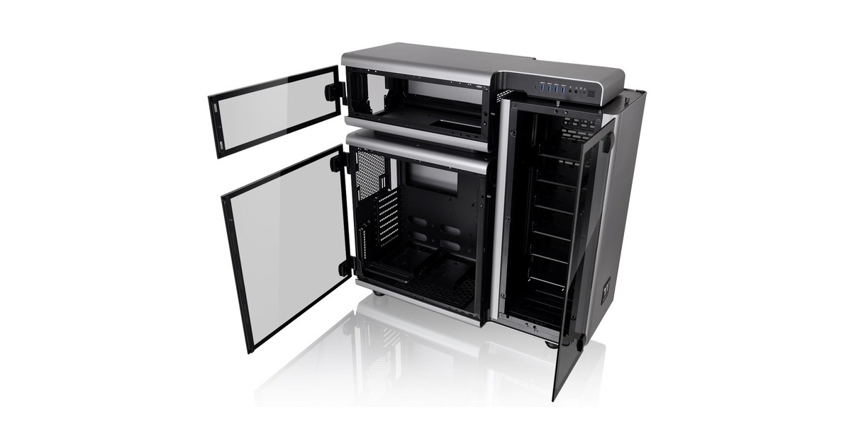 Thermaltake Level 20 Tempered Glass Edition, Big-Tower-Gehäuse(grau/schwarz)