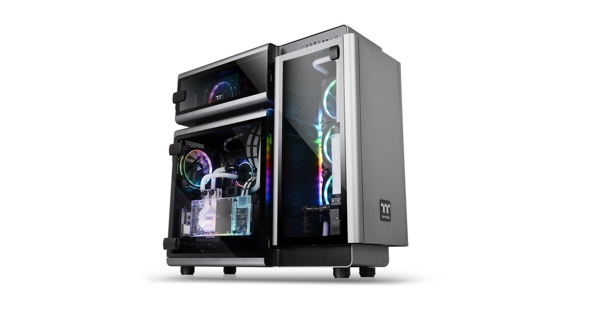 Thermaltake Level 20 Tempered Glass Edition, Big-Tower-Gehäuse(grau/schwarz)