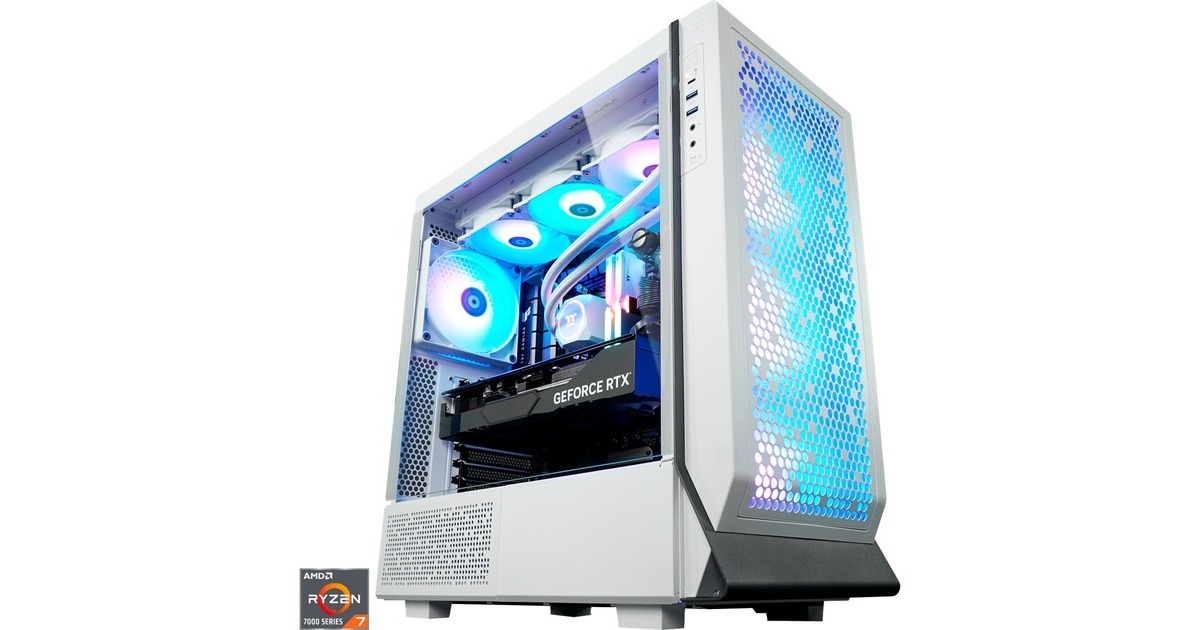 Thermaltake Neired Snow, Gaming-PC(weiß/transparent, Windows 11 Home 64-Bit)
