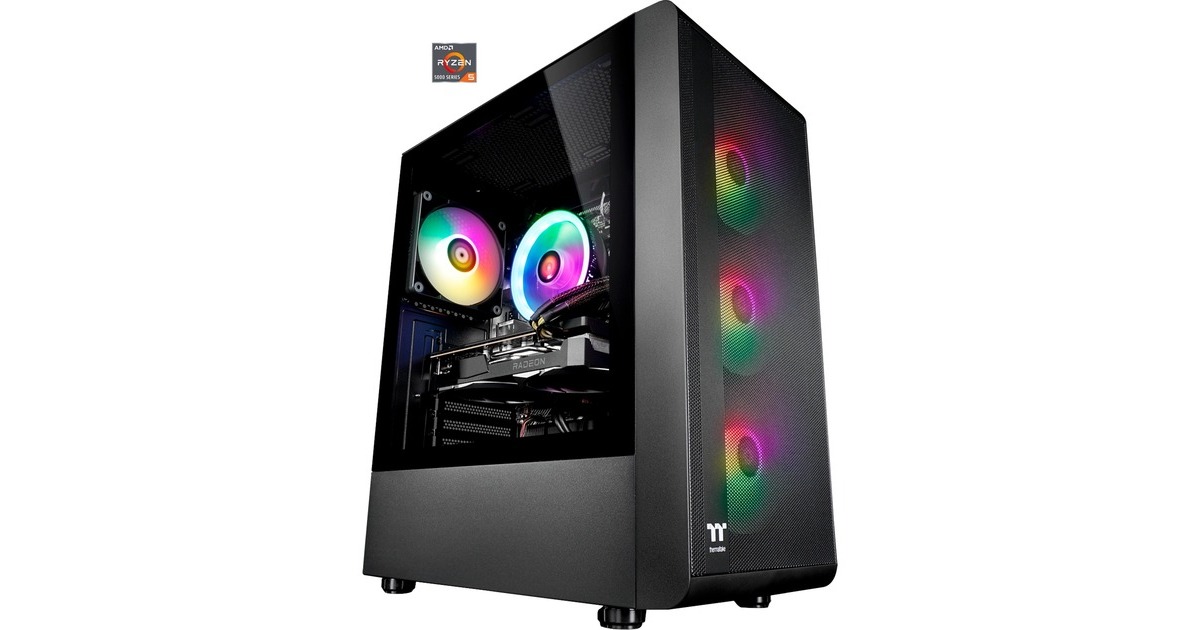 Thermaltake One, Gaming-PC(schwarz/transparent, Windows 11 Home 64-Bit)