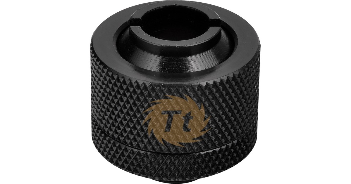 Thermaltake Pacific 1/2" IN x 5/8" OUT Compr., Verbindung(schwarz, CL-W031-CA00BL-A)