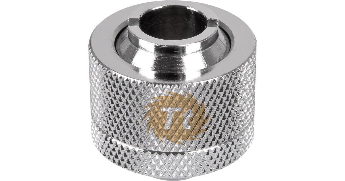 Thermaltake Pacific 1/2" IN x 5/8" OUT Compr., Verbindung(chrom, CL-W031-CA00SL-A)