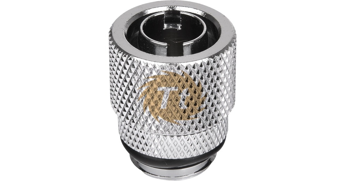 Thermaltake Pacific 3/8" IN x 1/2" OUT Compr., Verbindung(silber, CL-W033-CA00SL-A)