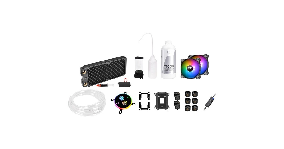 Thermaltake Pacific C240 DDC Soft Tube Water Cooling Kit 240mm, Wasserkühlung(schwarz)