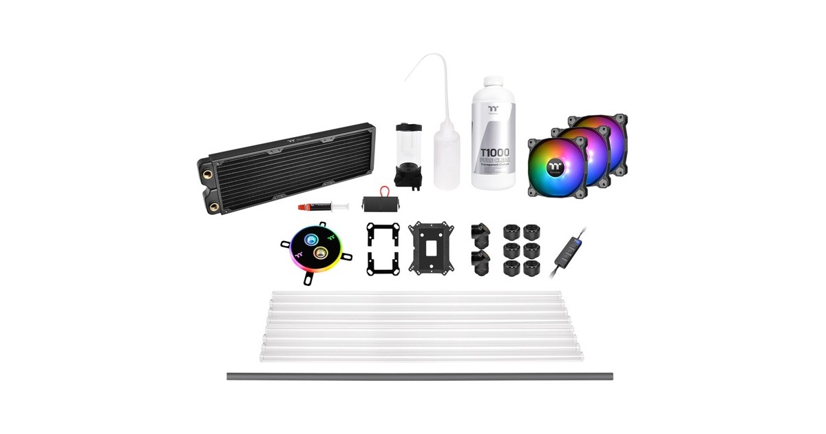 Thermaltake Pacific C360 DDC Hard Tube Water Cooling Kit 360mm, Wasserkühlung(schwarz)