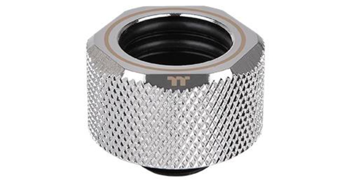 Thermaltake Pacific C-PRO G1/4 PETG Tube 16mm OD Compression – Chrome, Verbindung(chrom)