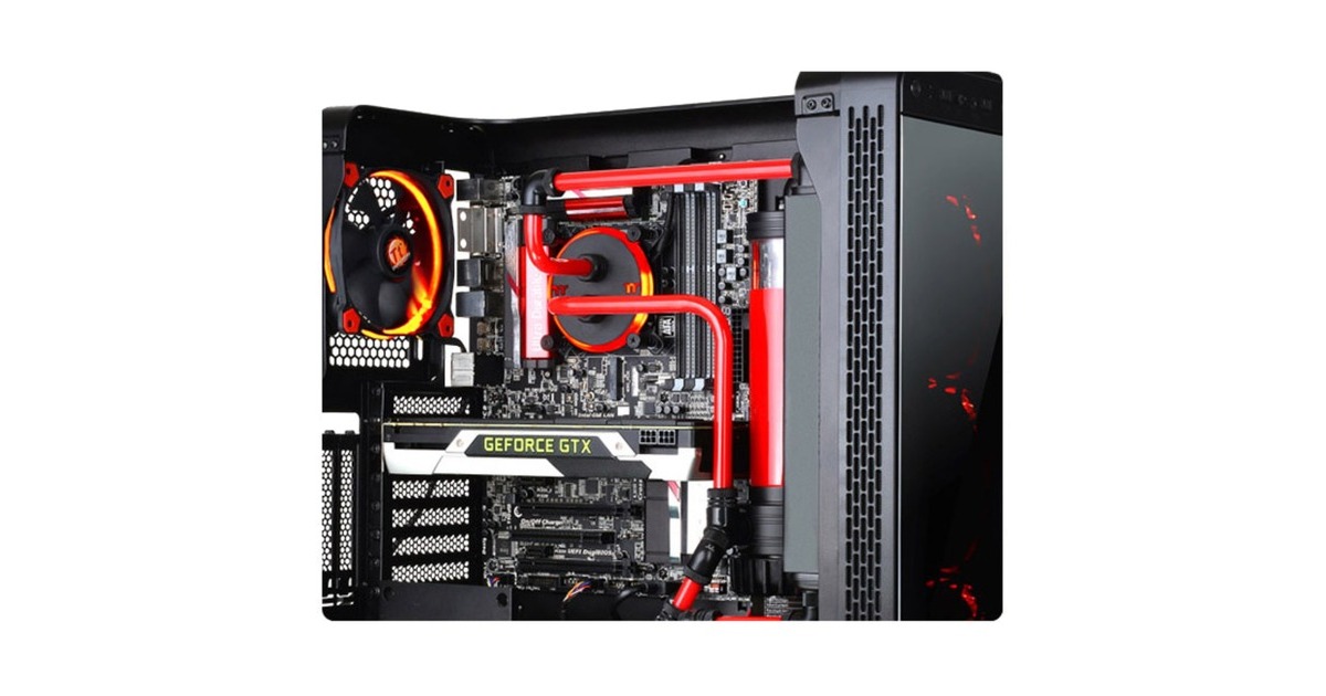 Thermaltake Pacific G1/4 PETG Tube 45-Degree compression 12mm OD, Anschlüsse(schwarz, CL-W146-CU00BL-A)