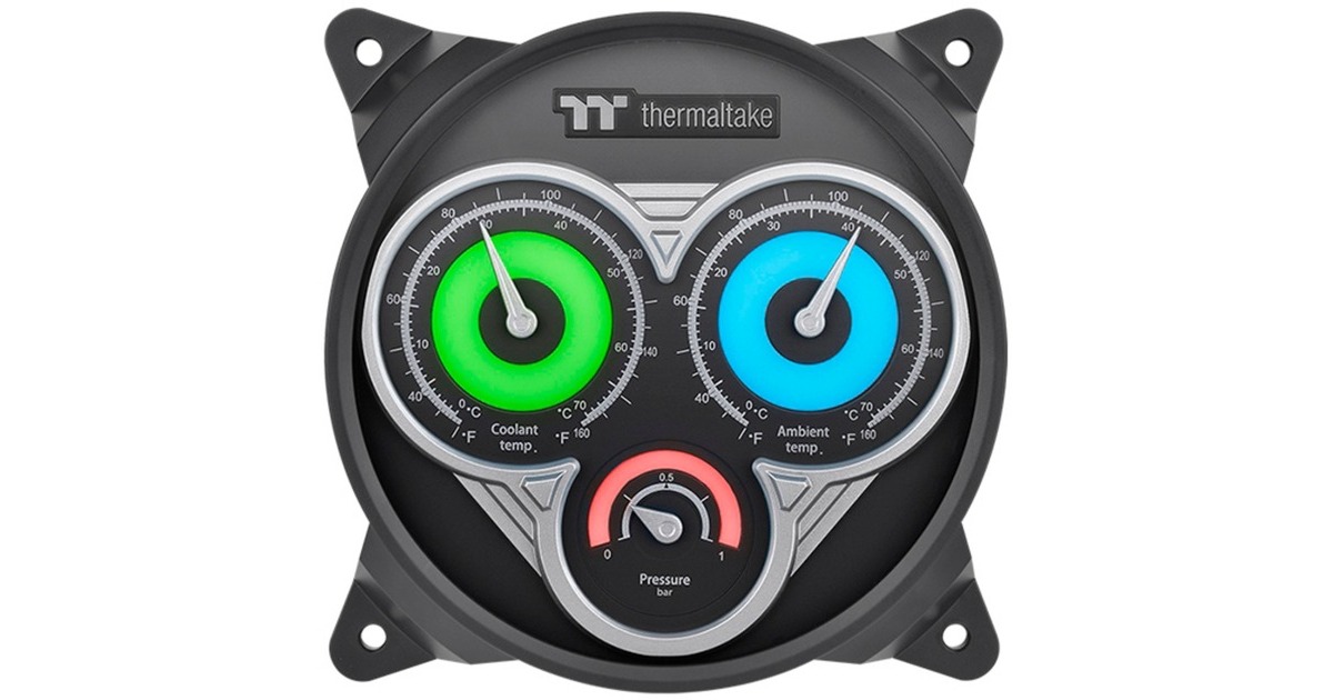 Thermaltake Pacific TF3 Liquid Cooling System Dashboard, Set(schwarz)