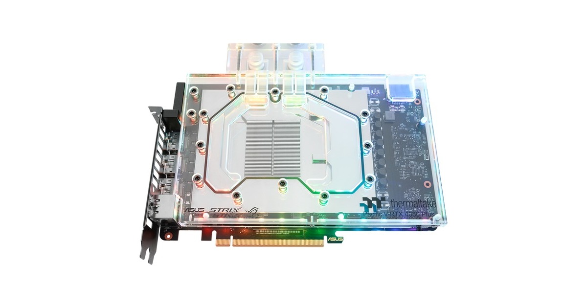 Thermaltake Pacific V-RTX 4080 Plus (ASUS ROG & TUF) GPU Water Block, Wasserkühlung(transparent)