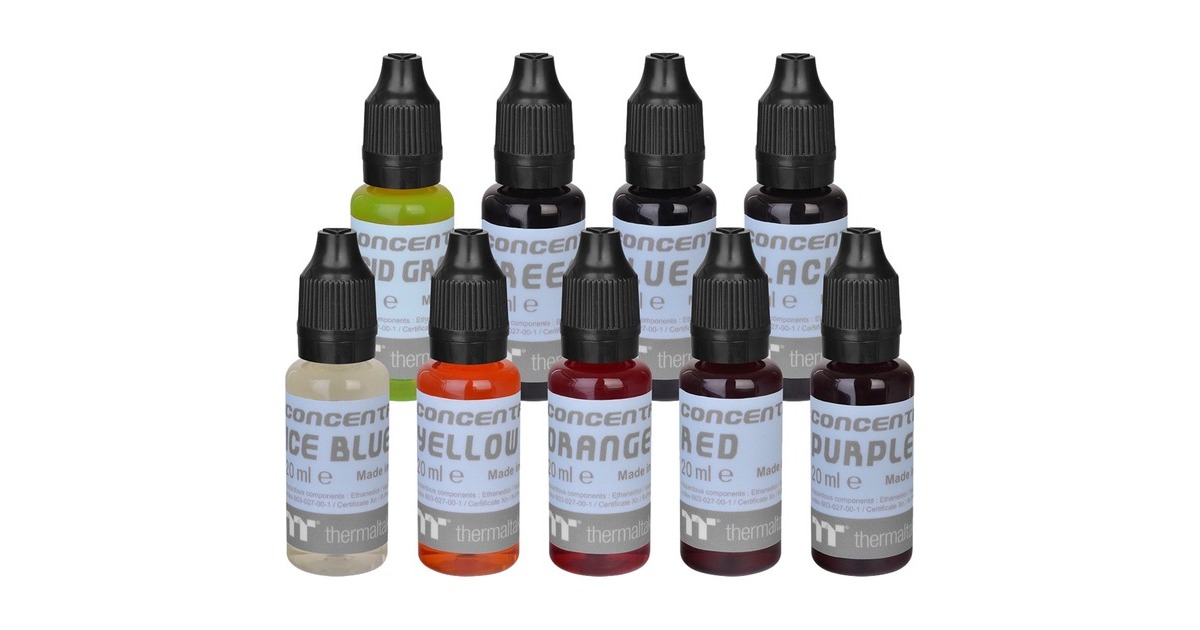 Thermaltake Premium Concentrate Coolant Kit 9x 20ml, Set