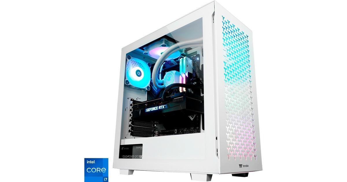 Thermaltake Prospero Snow, Gaming-PC(weiß/transparent, Windows 11 Home 64-Bit)