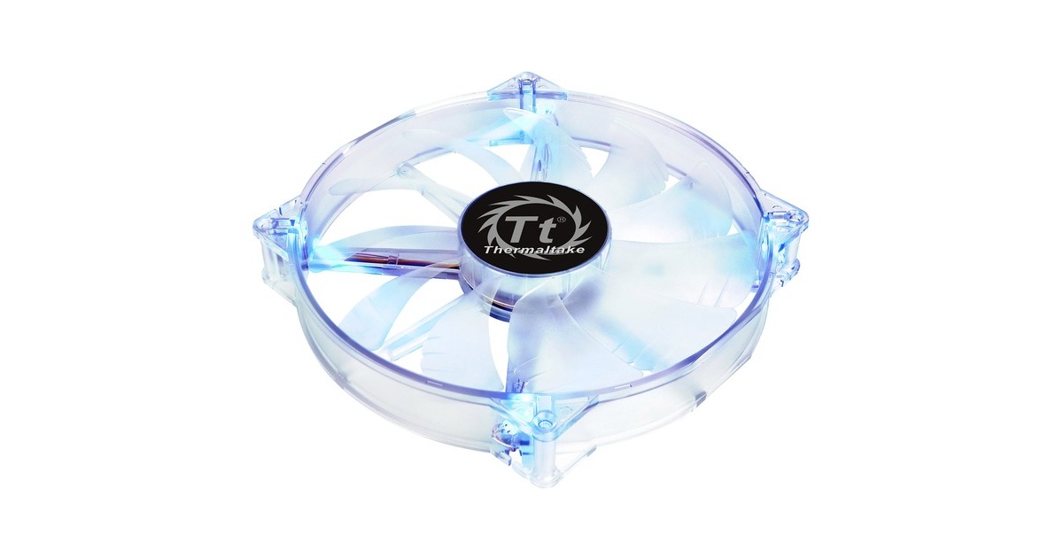 Thermaltake Pure 20 LED 200x200x30, Gehäuselüfter(transparent)