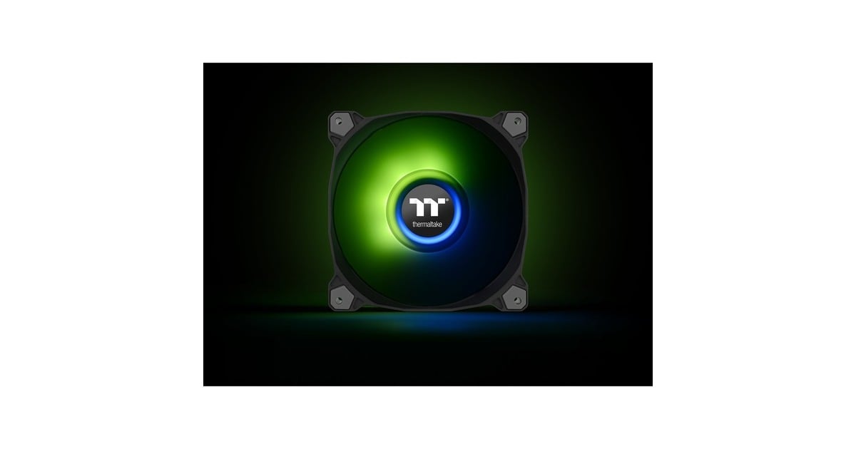 Thermaltake Pure Duo 14 ARGB Sync Radiator Fan, Gehäuselüfter(schwarz/transparent, 2er Set, 1x Controller)