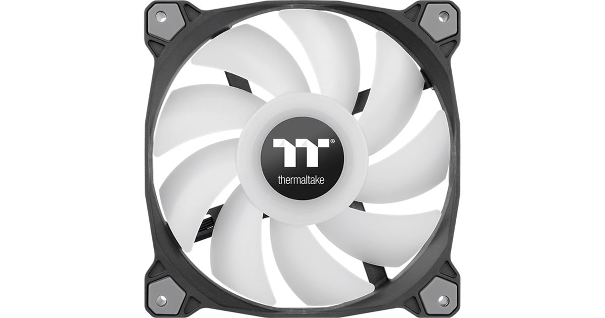 Thermaltake Pure Duo 14 ARGB Sync Radiator Fan, Gehäuselüfter(schwarz/transparent, 2er Set, 1x Controller)
