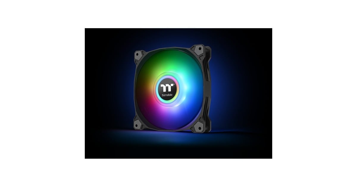 Thermaltake Pure Duo 14 ARGB Sync Radiator Fan, Gehäuselüfter(schwarz/transparent, 2er Set, 1x Controller)