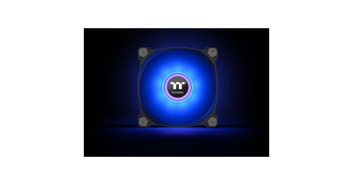 Thermaltake Pure Duo 14 ARGB Sync Radiator Fan, Gehäuselüfter(schwarz/transparent, 2er Set, 1x Controller)