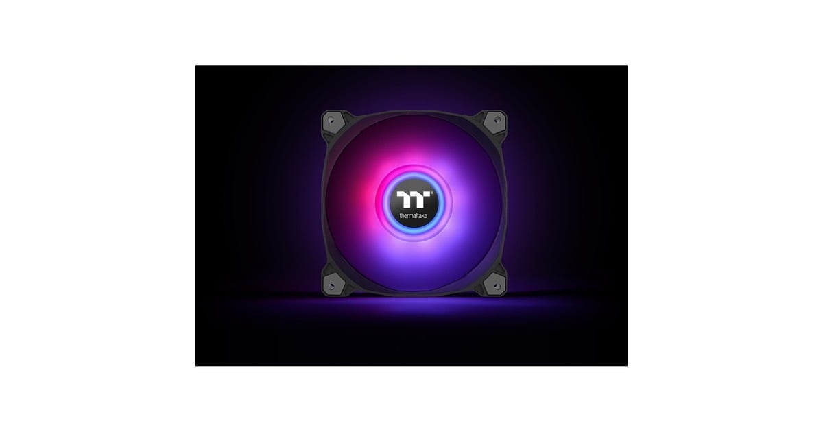 Thermaltake Pure Duo 14 ARGB Sync Radiator Fan, Gehäuselüfter(schwarz/transparent, 2er Set, 1x Controller)