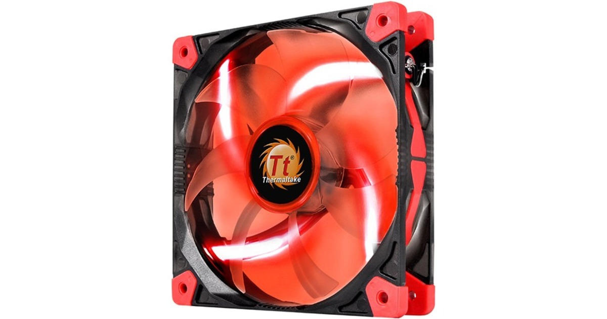 Thermaltake Riing 12 LED Red 120x120x25, Gehäuselüfter(schwarz/rot)