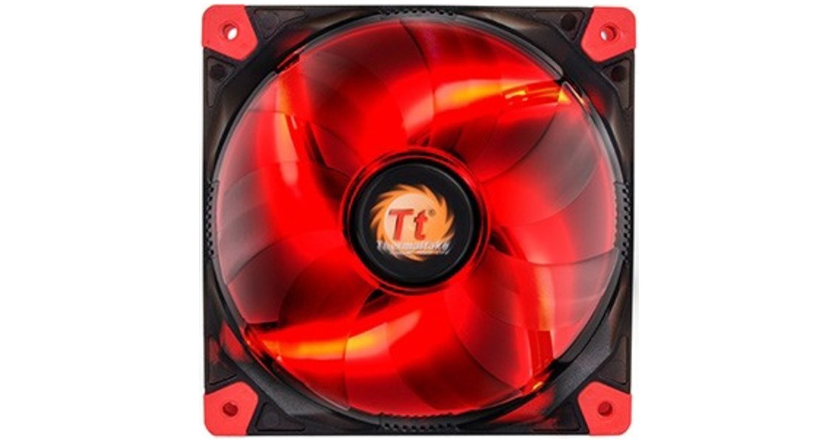 Thermaltake Riing 12 LED Red 120x120x25, Gehäuselüfter(schwarz/rot)