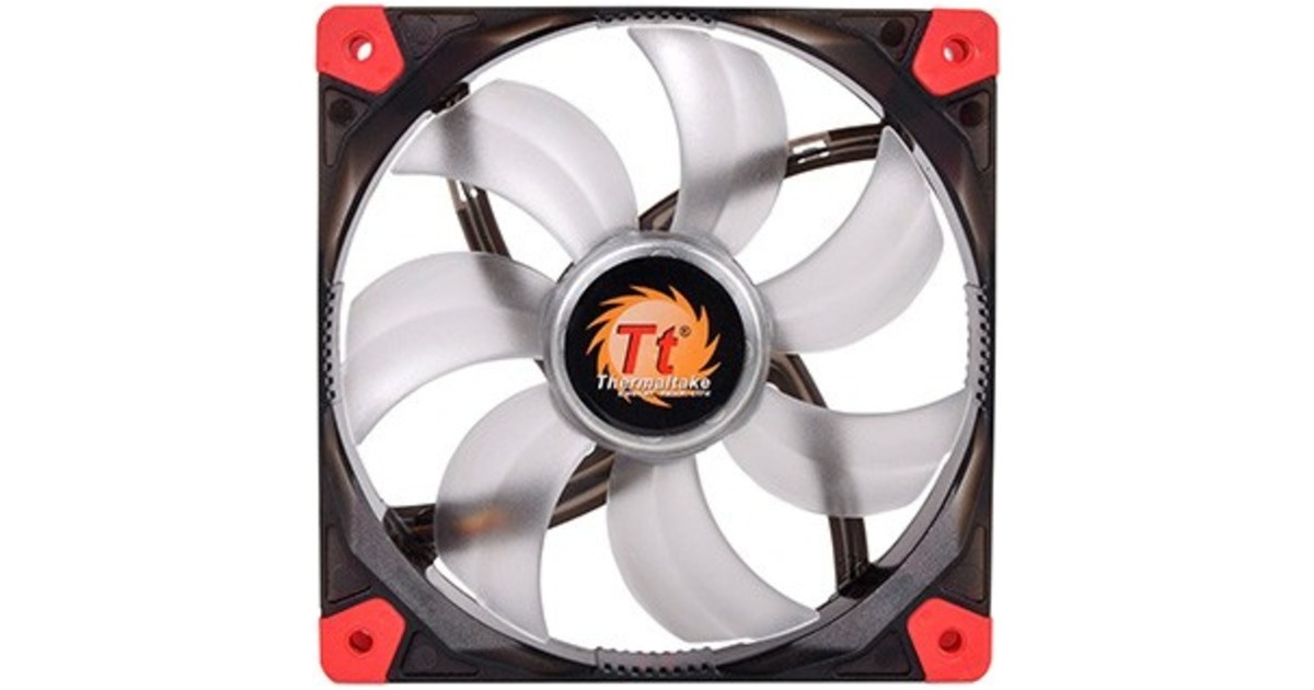 Thermaltake Riing 12 LED Red 120x120x25, Gehäuselüfter(schwarz/rot)