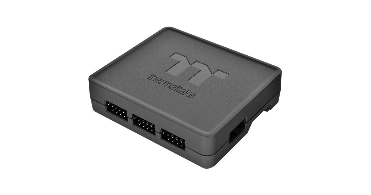 Thermaltake Riing Duo 14 RGB Radiator Fan 3 Pack, Gehäuselüfter(schwarz, 3er Set, 1x Controller)