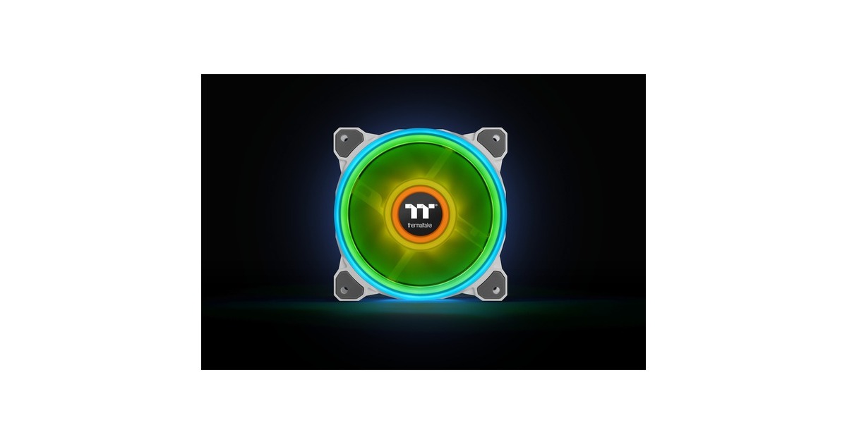 Thermaltake Riing Quad 12 RGB Radiator Fan TT Premium Edition 3 Pack, Gehäuselüfter(weiß, 3er Set, 1x Controller)